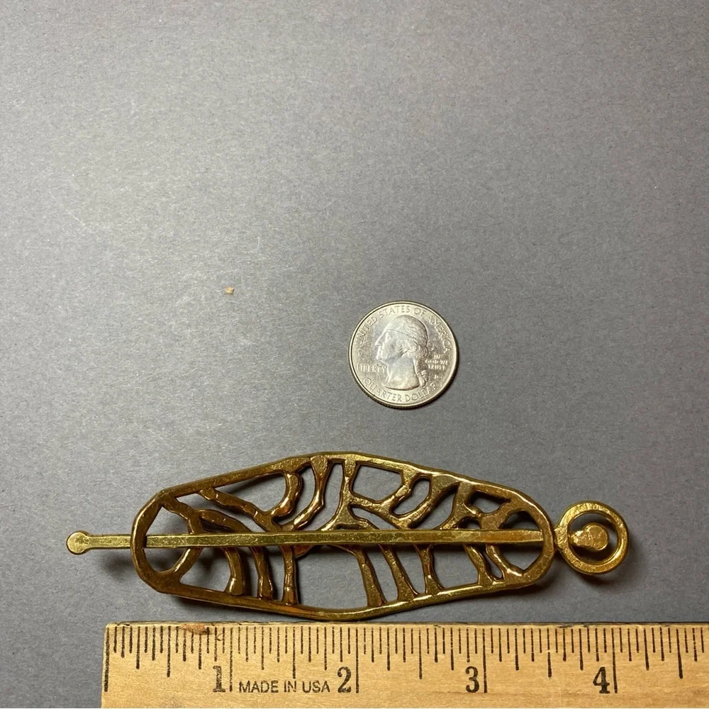 Vintage brass boho hair accessory clip
